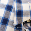 Camicie di cotone a maniche corte scozzesi stampate eleganti